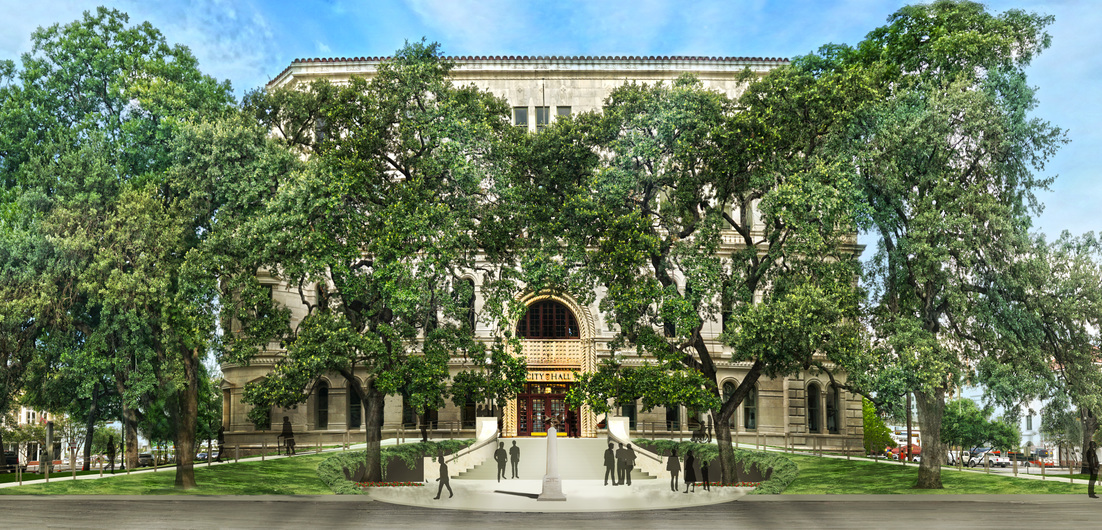 San Antonio City Hall Entry Plaza