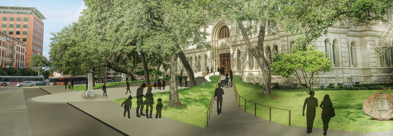 San Antonio City Hall Entry Plaza