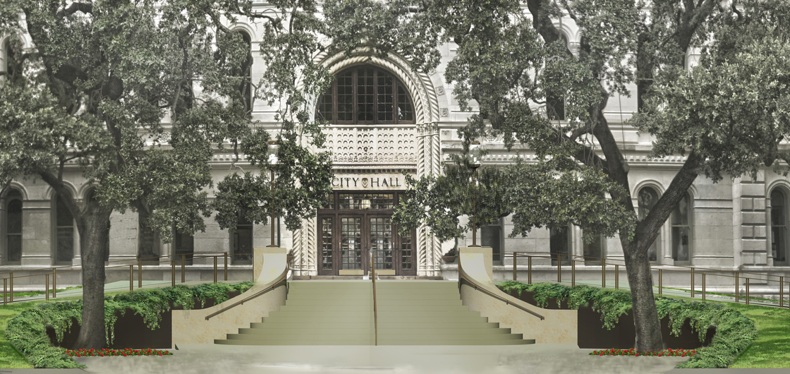 San Antonio City Hall Entry Plaza